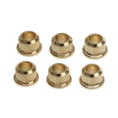 Musiclily Pro 6Pcs Gold Vintage Modern 6mm to 10mm Guitar Tuning Pegs Ferrules