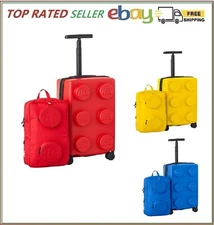 LEGO KIDS CHILDRENS CHILDS LUGGAGE SET SUITCASE WITH WHEELS CARRY ON BACKPACK