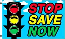 STOP SAVE NOW Flag 3x5 ft Business Advertising Sign Banner Store Discount Sale