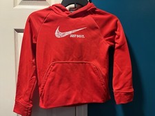 Nike Youth Pullover; Youth Small; Red; 100 Polyester