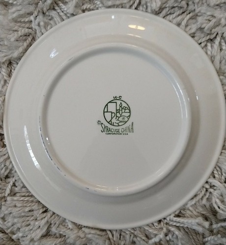 Rare Chicago Athletic Association Logo Syracuse China Plate - 9" Wide - Picture 2 of 3