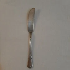 Wm Rogers Mfg. Co. Silver Plated Flatware Butter Knife Bent Spreader Kitchen