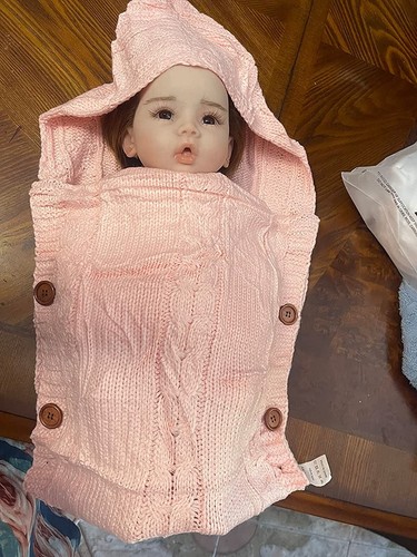Anzi 18inch 100% Full Body Silicone Reborn Baby Girl Doll Lifelike Newborn Baby - Picture 13 of 16