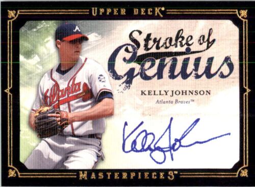 2008 UD Masterpieces Stroke of Genius Signatures #KJ Kelly Johnson Autograph - Picture 1 of 2