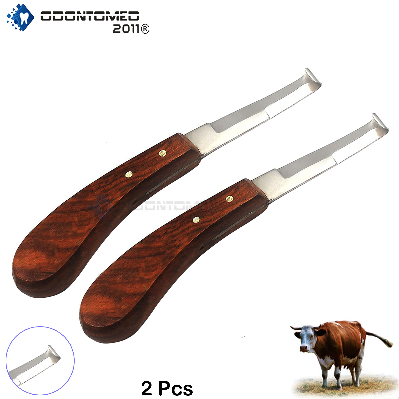 Set Of 2 Horse Hoof Knife Right Sheep Cow Equipment Trimming Horses New