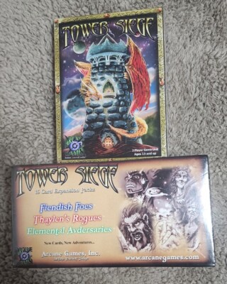 Tower Siege: Customizable Card Game - With Expansion Packs Fantasy Strategy Dice