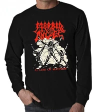 Morbid Angel R American Death Metal Band Men's Black Long Sleeves