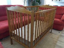 Wooden baby bed