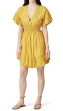 SAYLOR Adrianne Ruffle Sleeve Lightweight Yellow Mini Dress SIZE SMALL