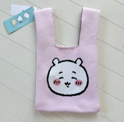 Chiikawa Knit Bag Tote Bag 2024 Limited Edition Pink Anime New From Japan