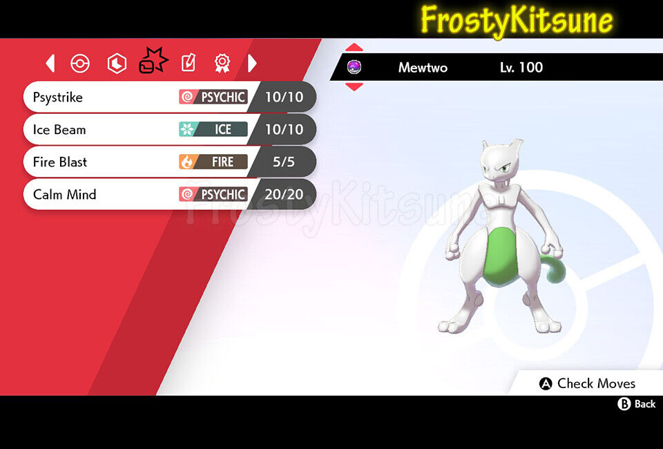 Shiny mewtwo using the move physic