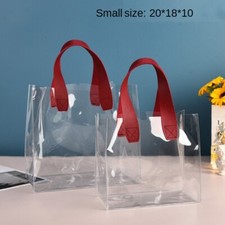 Transparent Clear Tote Bag PVC Waterproof Storage Bag Practical Hand Gift Bag