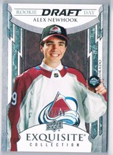 2021-22 EXQUISITE COLLECTION ROOKIE DRAFT DAY ALEX NEWHOOK (B) 176/399 COLORADO