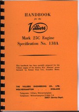 Villiers "Mk.25C" Engine Specification No. 138A Operator Handbook