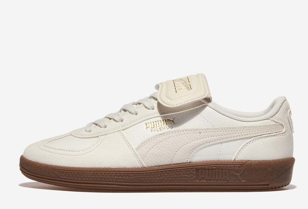 ★PUMA★ Palermo Premium White 40174401 401744-01 PUMA PALERMO PREMIUM men's shoes 401744 01 WARM WHITE-ALPINE