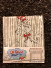 NEW TREND LAB DR SEUSS NURSERY THE CAT IN THE HAT COMES BACK WINDOW VALANCE