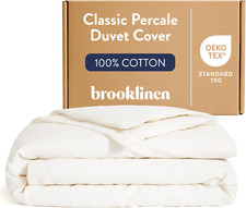 Luxury 100 Cotton Percale Duvet Cover - Soft, Breathable, Machine Washable