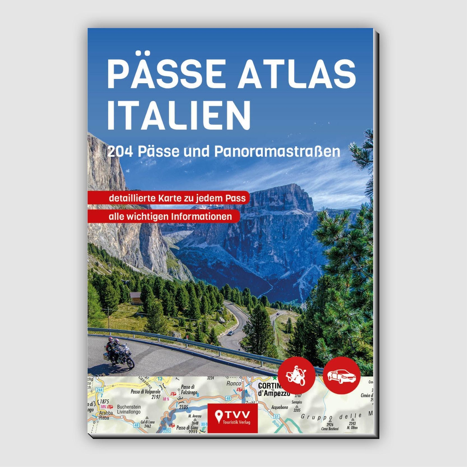 Thumbnail - Pässe Atlas Italien | 204 Pässe Und Panoramastraßen | Bikerbetten |