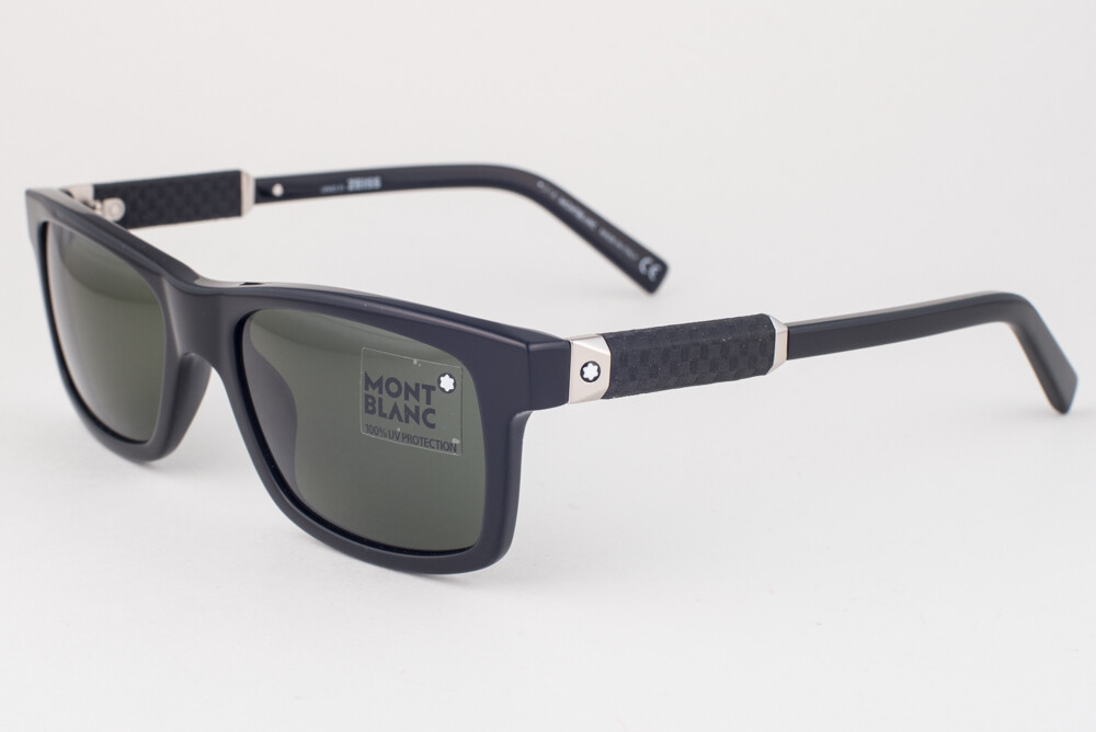 MONTBLANC 646S 01N Black / Green Sunglasses MB646S 01N 54mm | eBay