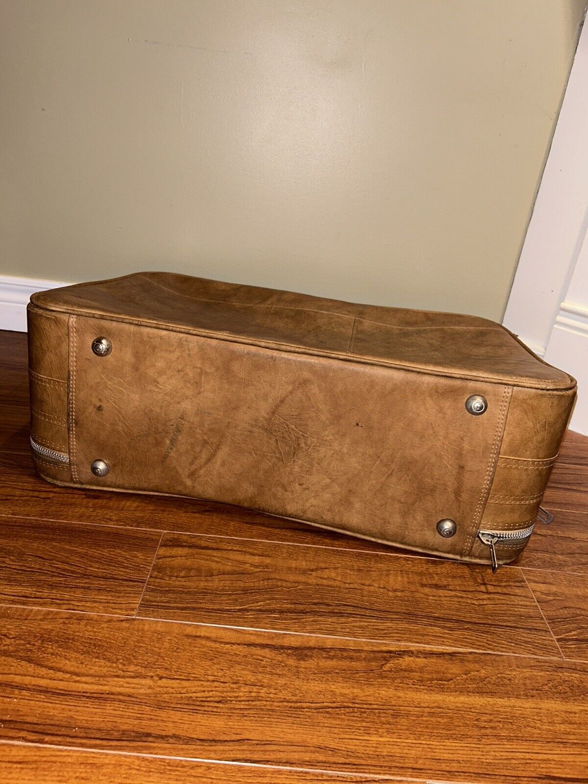 Samsonite Cordoba Luggage Brown Faux Leather Vintage