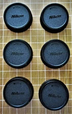 6 X Nikon style Rear Lens Caps for All Nikon F-mount lenses Fast U.S. Shipping!