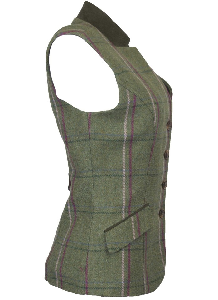 Walker & Hawkes Ladies Derby Tweed Shooting Country Jacket Coat PURPLE