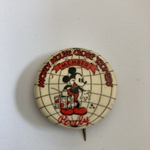 Mikey Mouse Pin. “Globe Trotters”. Vintage.