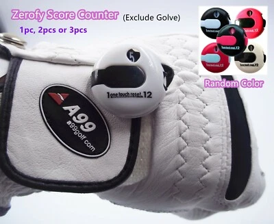 A99Golf Zerofy Score Counter One Touch Reset Random Color Small Attach to Glove