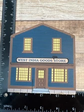 Vintage Cats Meow Market Street Series West India Goods Store Wooden Collectible