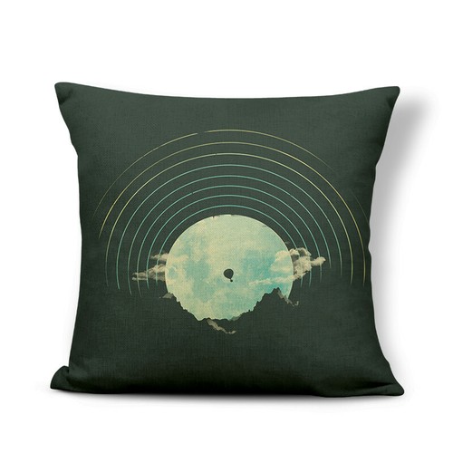 Abstract Cushion Cover Pillow Case Bat People Octopus Dinosaur Deer Cover Rocket - Picture 33 of 37