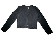Geiger Sweater Jacket Cardigan Button Superlight Boiled Wool Austria 36 /6us Vtg