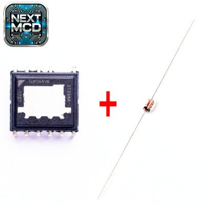 Set TOP264VG + BZX79-C9V1 1 Stück Off-Line-Switcher PWM  12EDIP TOP264
