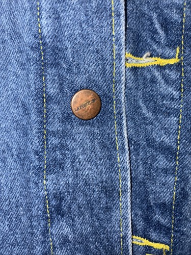 vintage chore/work wear - French postal workers authentic denim jacket VGC L/XL - Picture 4 of 17