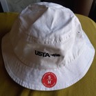 USTA Coaching Tennis Bucket Hat Cap by American Needle New White Cotton — photo 2