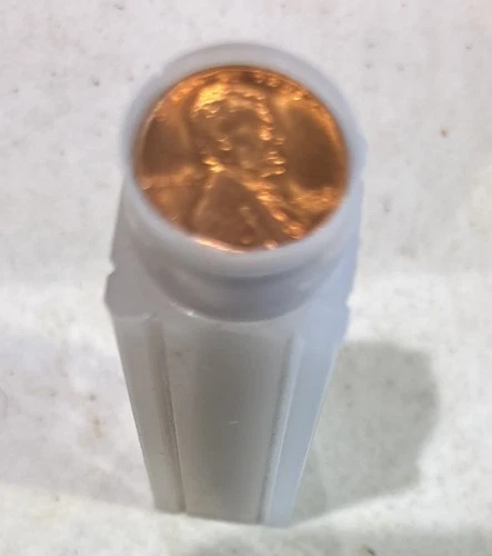 1956-P OBW ROLL 50 GEM BU++ RED LINCOLN WHEAT PENNIES HIGH END QUALITY ROLL!