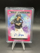 2024 Topps Inception Baseball Dane Myers PINK On Card Rookie Auto /50 Marlins. rookie card picture