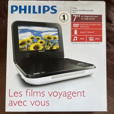 Philips PD700/37 7'' Portable DVD Player with Power Adapters - New