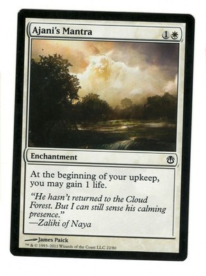 Ajani's Mantra 22 Duel Decks: Ajani vs. Nicol Bolas Magic: The Gathering NM