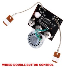 1PC 30s Recordable Voice Chip Sound Module DIY Wired Double Button Control US