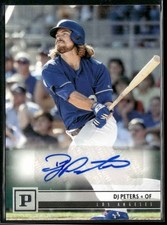 2018 Panini Chronicles #PS-DP DJ Peters Panini Signatures Dodgers Auto