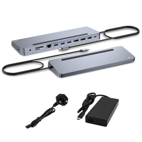 i-tec USB-C Metal Ergonomic 3x 4K Display Docking Station with Power Delivery - Immagine 2