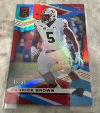2020 Donruss Elite Aspirations Panthers Derrick Brown RC Rookie SP /95