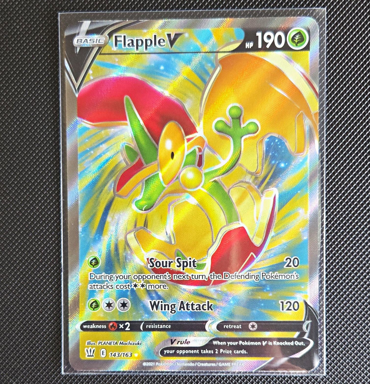 Flapple V 143/163 Ultra Rare Full Art Holo English HP 190