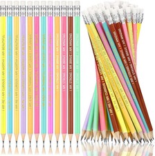 36 Pcs Inspirational Pencils Bulk for Student Motivational Pre Sharpened 2 HB