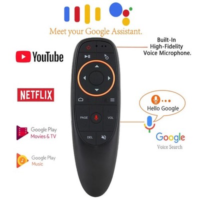 G10S Air Mouse Voice Remote Control   2.4G Wireless with Gyroscope & IR Learning
