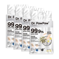 Tofu Cat Litter, Dr. PawPaw Clumping Cat Litter, Natural Tofu Scent 18 lb,