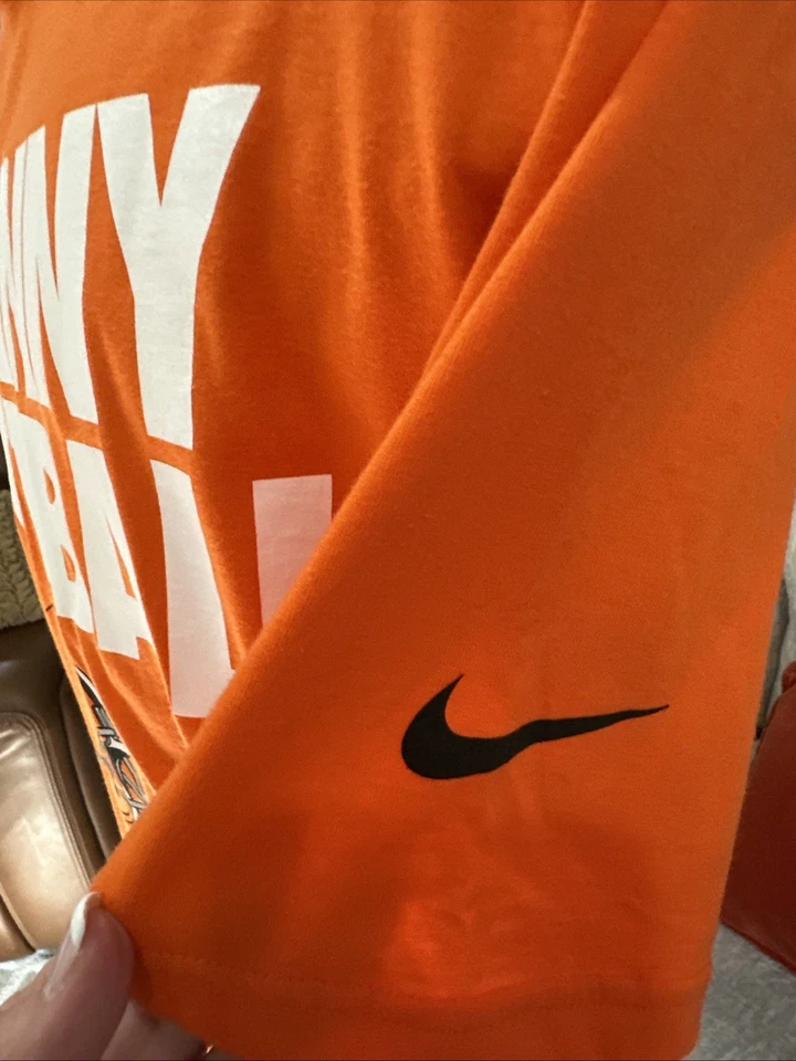 Camisa Cleveland Browns Para Hombre Grande Naranja Johnny Fútbol NFL Nike Foto 3 de 4