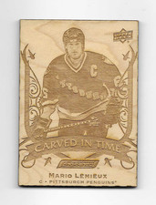 2019-20 UPPER DECK ENGRAINED MARIO LEMIEUX CARVED IN TIME CARD # CT-15 (19-20)