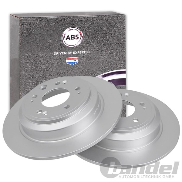 2X A.B.S. Bremsscheiben 305Mm Hinten Passend FüR Honda Accord-image