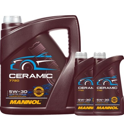 7 L MANNOL Ceramic 5W-30 7720 Motoröl für API SN Plus ACEA C3 BMW LL VW dexos2